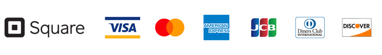 「Visa」「Mastercard」「American Express」「JCB」「Diners Club」「Discover」