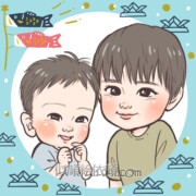 ももっぴ 似顔絵