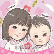 ももっぴ 似顔絵