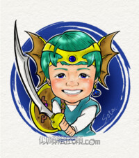 ようこり 似顔絵